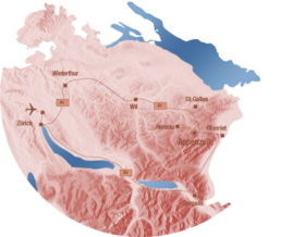 Ostschweiz Karte
